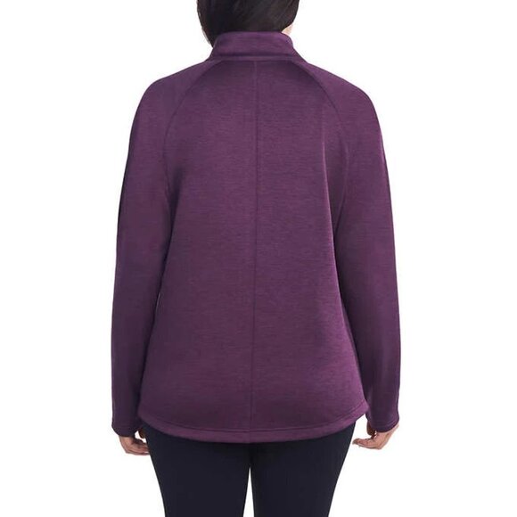 NWOT Kirkland Signature Full Zip Fleece Jacket | Purple - Picture 3 of 6